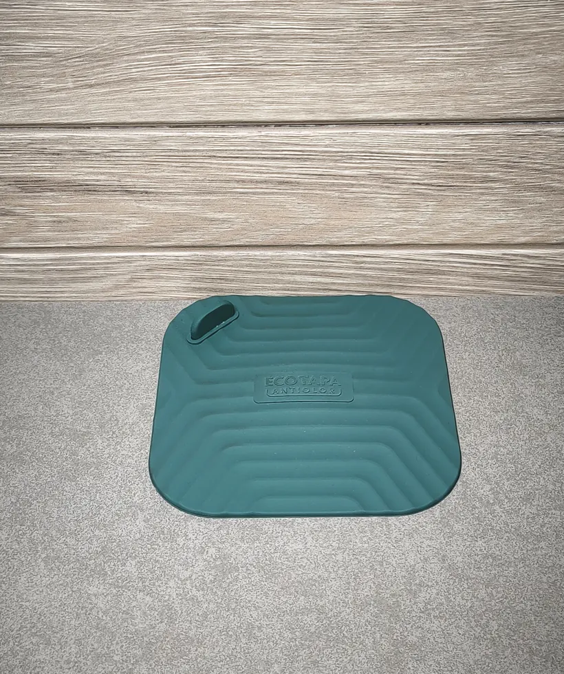 Ecotapa verde colocada en superficie